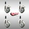 Service Caster 4 Inch 316SS Gray Poly Swivel 1-1/8 Inch Expanding Stem Caster Lock Brake, 2PK SCC-SS316TTLEX20S414-PPUB-2-S-2-118 - alternate 5